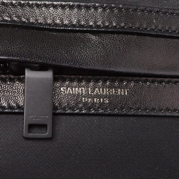 Yves Saint Laurent Black Nylon/Leather Small Camp Camera Crossbody Bag - Picture 9 of 10